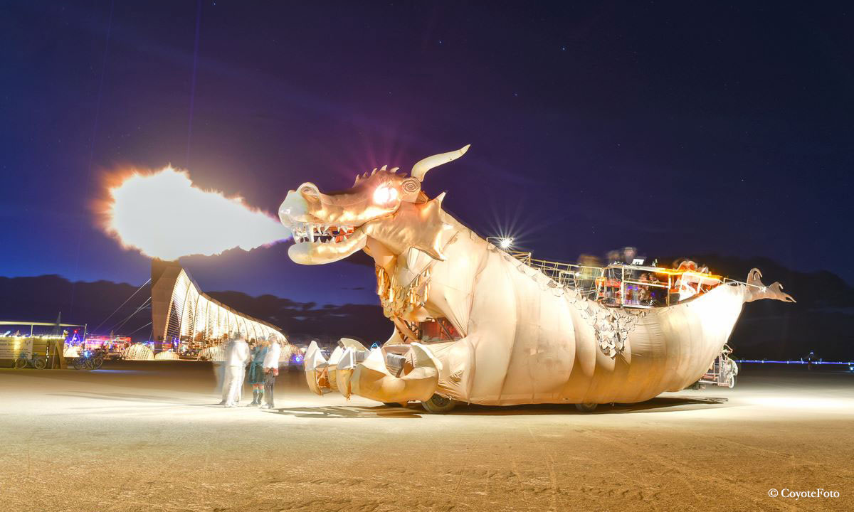 Abraxas Dragon Burning Man